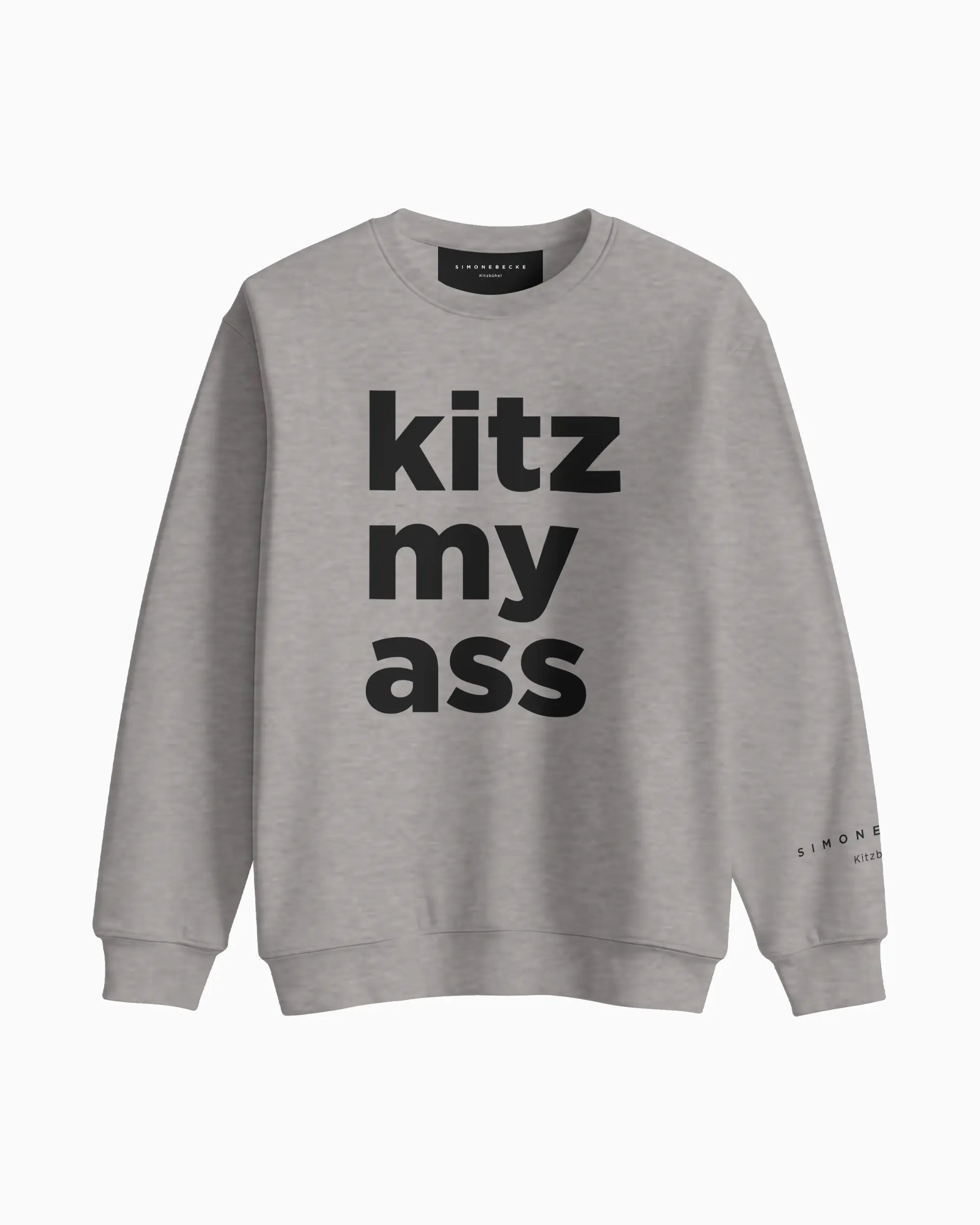 kitz my ass Sweatshirt Bold Hellgrau - Simone Becke