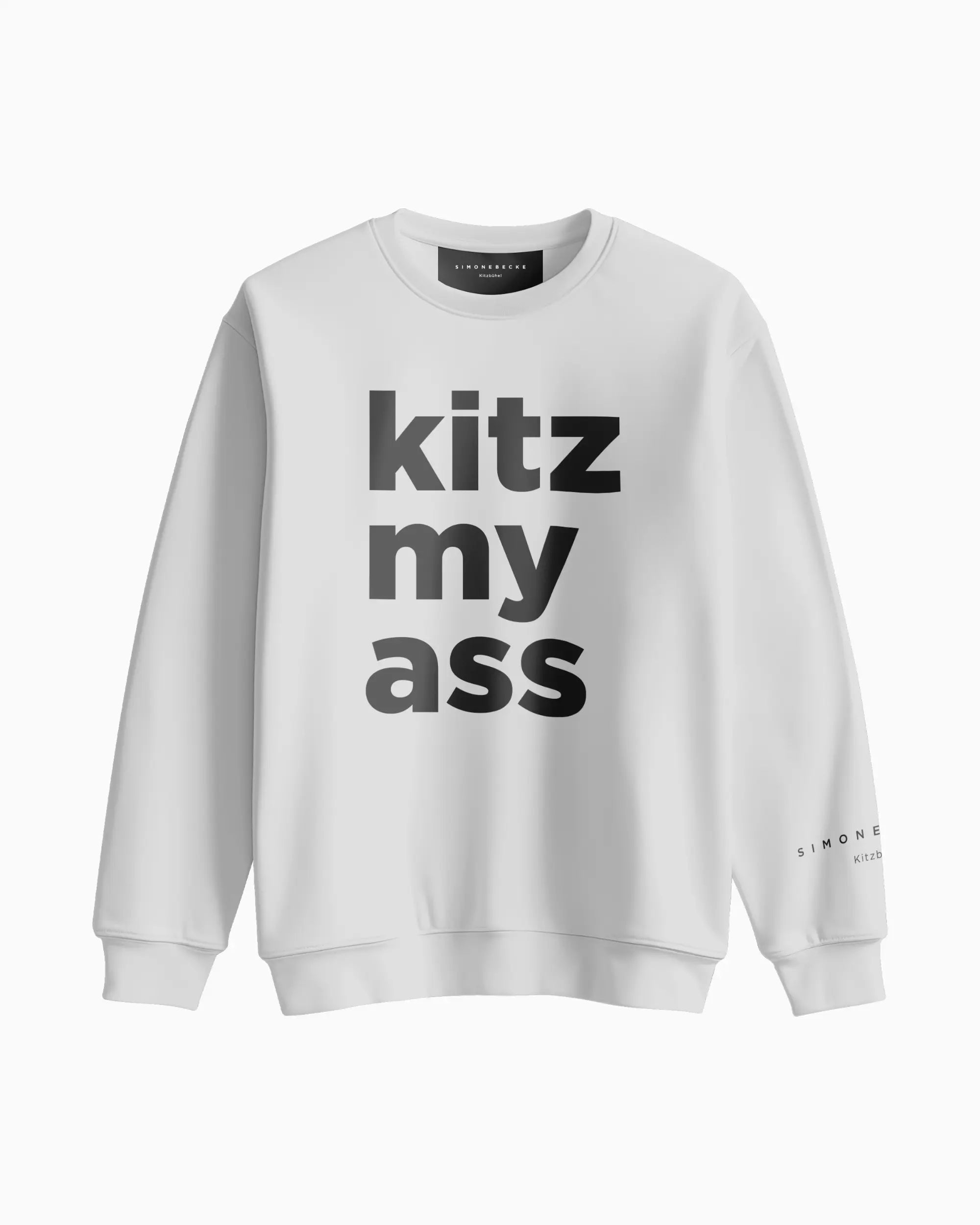 kitz my ass Sweatshirt Bold Weiß - Simone Becke